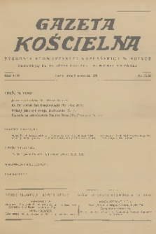 Gazeta Kościelna : tygodnik stowarzyszeń kapłańskich w Polsce. R.44, 1937, nr 35