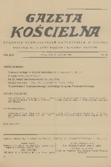 Gazeta Kościelna : tygodnik stowarzyszeń kapłańskich w Polsce. R.44, 1937, nr 37