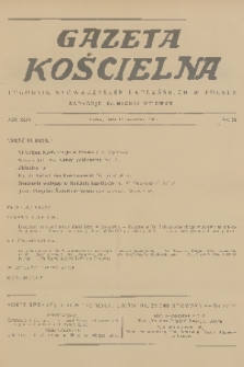 Gazeta Kościelna : tygodnik stowarzyszeń kapłańskich w Polsce. R.44, 1937, nr 38