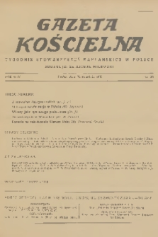 Gazeta Kościelna : tygodnik stowarzyszeń kapłańskich w Polsce. R.44, 1937, nr 39