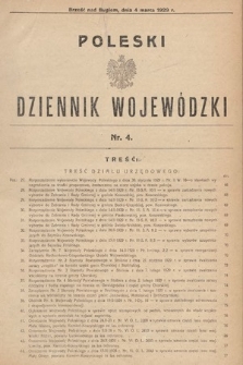 Poleski Dziennik Wojewódzki. 1929, nr 4