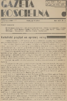 Gazeta Kościelna : tygodnik dla duchowieństwa. R.45, 1938, nr 2