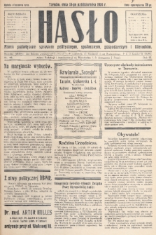 Hasło : pismo poświęcone sprawom politycznym, społecznym, gospodarczym i literackim. R.9, 1934, nr 40