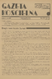 Gazeta Kościelna : tygodnik dla duchowieństwa. R.45, 1938, nr 23