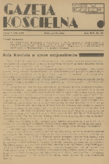 Gazeta Kościelna : tygodnik dla duchowieństwa. R.45, 1938, nr 32