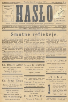 Hasło : pismo poświęcone sprawom politycznym, społecznym, gospodarczym i literackim. R.12, 1937, nr 24
