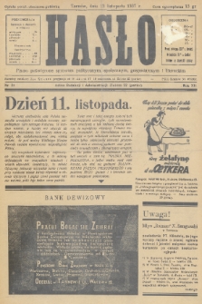 Hasło : pismo poświęcone sprawom politycznym, społecznym, gospodarczym i literackim. R.12, 1937, nr 31