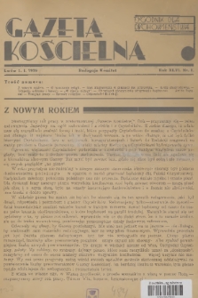 Gazeta Kościelna : tygodnik dla duchowieństwa. R.46, 1939, nr 1