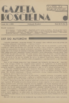 Gazeta Kościelna : tygodnik dla duchowieństwa. R.46, 1939, nr 5