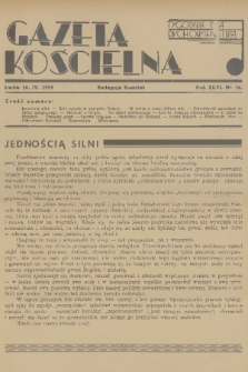 Gazeta Kościelna : tygodnik dla duchowieństwa. R.46, 1939, nr 16