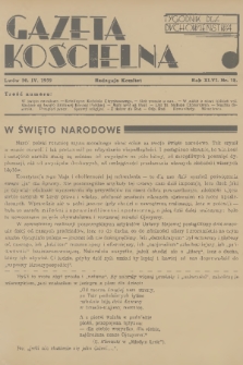 Gazeta Kościelna : tygodnik dla duchowieństwa. R.46, 1939, nr 18