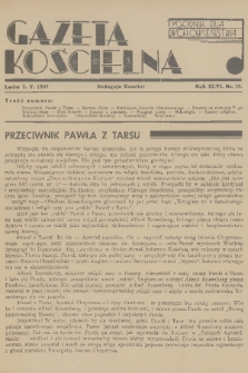 Gazeta Kościelna : tygodnik dla duchowieństwa. R.46, 1939, nr 19