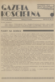 Gazeta Kościelna : tygodnik dla duchowieństwa. R.46, 1939, nr 27