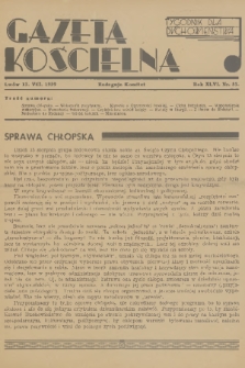 Gazeta Kościelna : tygodnik dla duchowieństwa. R.46, 1939, nr 33