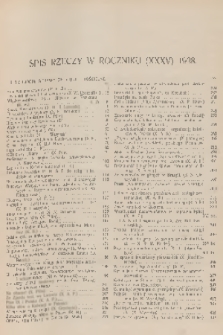 Gazeta Kościelna : tygodnik poświęcony sprawom kościelnym : organ stowarzyszeń kapłańskich w Polsce. R.35, 1928, Spis rzeczy