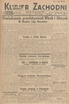 Kurjer Zachodni Iskra. R.27, 1936, nr 109