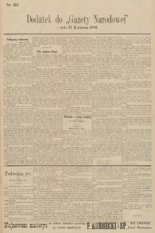 Gazeta Narodowa. 1901, nr 111
