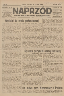 Naprzód : organ Polskiej Partji Socjalistycznej. 1926, nr 16