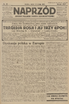 Naprzód : organ Polskiej Partji Socjalistycznej. 1926, nr 46