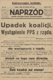 Naprzód : organ Polskiej Partji Socjalistycznej. 1926, nr 90