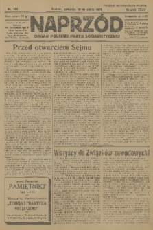 Naprzód : organ Polskiej Partji Socjalistycznej. 1926, nr 214