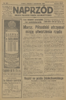 Naprzód : organ Polskiej Partji Socjalistycznej. 1926, nr 229