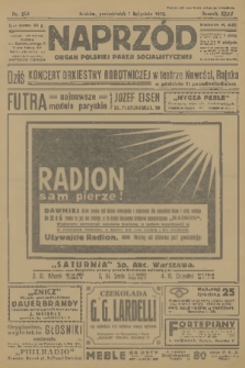 Naprzód : organ Polskiej Partji Socjalistycznej. 1926, nr 254