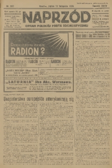 Naprzód : organ Polskiej Partji Socjalistycznej. 1926, nr 262