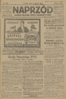 Naprzód : organ Polskiej Partji Socjalistycznej. 1926, nr 295