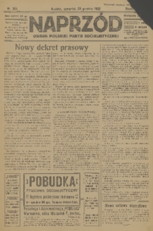 Naprzód : organ Polskiej Partji Socjalistycznej. 1926, nr 301