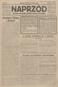 Naprzód : organ Polskiej Partji Socjalistycznej. 1928, nr 72