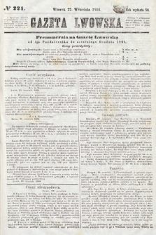 Gazeta Lwowska. 1864, nr 221