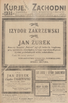 Kurjer Zachodni Iskra : dziennik polityczny, gospodarczy i literacki. R.21, 1930, nr 268