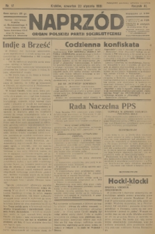 Naprzód : organ Polskiej Partji Socjalistycznej. 1931, nr 17
