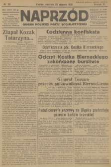 Naprzód : organ Polskiej Partji Socjalistycznej. 1931, nr 20
