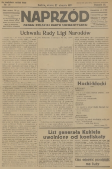 Naprzód : organ Polskiej Partji Socjalistycznej. 1931, nr 21