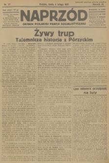 Naprzód : organ Polskiej Partji Socjalistycznej. 1931, nr 27