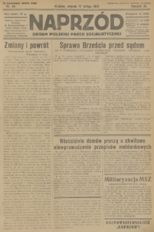 Naprzód : organ Polskiej Partji Socjalistycznej. 1931, nr 38