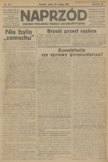 Naprzód : organ Polskiej Partji Socjalistycznej. 1931, nr 39