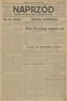 Naprzód : organ Polskiej Partji Socjalistycznej. 1931, nr 42