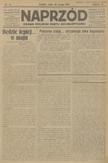 Naprzód : organ Polskiej Partji Socjalistycznej. 1931, nr 45
