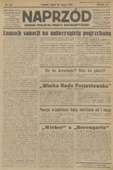 Naprzód : organ Polskiej Partji Socjalistycznej. 1931, nr 69