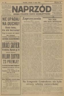 Naprzód : organ Polskiej Partji Socjalistycznej. 1931, nr 101