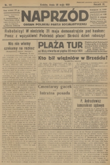 Naprzód : organ Polskiej Partji Socjalistycznej. 1931, nr 113