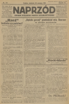 Naprzód : organ Polskiej Partji Socjalistycznej. 1931, nr 145