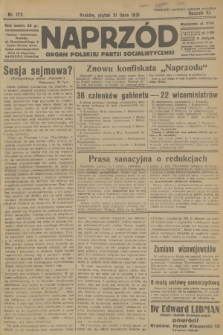 Naprzód : organ Polskiej Partji Socjalistycznej. 1931, nr 172