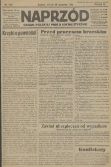 Naprzód : organ Polskiej Partji Socjalistycznej. 1931, nr 222