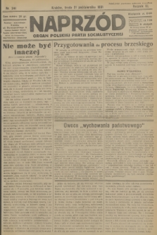 Naprzód : organ Polskiej Partji Socjalistycznej. 1931, nr 241