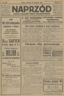 Naprzód : organ Polskiej Partji Socjalistycznej. 1931, nr 263