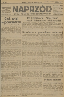 Naprzód : organ Polskiej Partji Socjalistycznej. 1931, nr 271